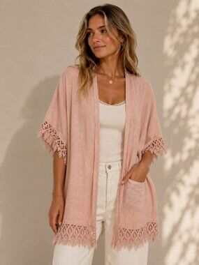 VALENTINA Naldi - 100% Linen Cardigan